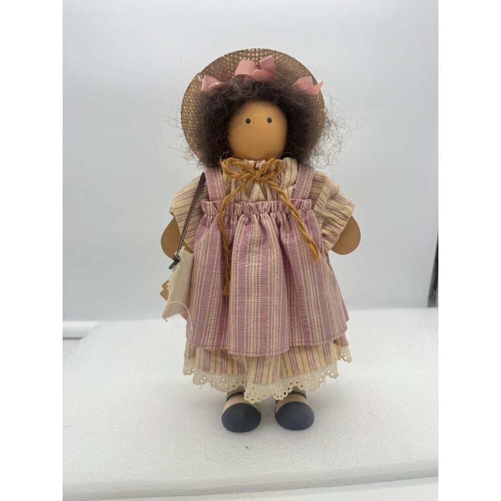 Vintage Lizzie High Rebecca Wood Doll with Tag